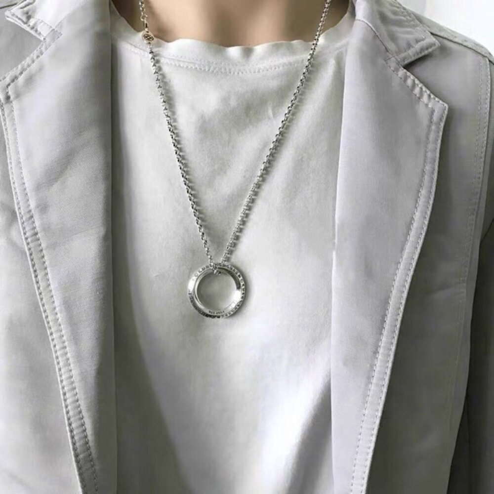 Chrome Heart Hoop Sterling Silver 925 Necklace